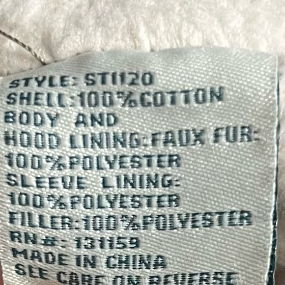 Sebby Sherpa Lined Hooded Utility Jacket Winter Coat Parka Olive Women's Medium - Picture 12 of 13